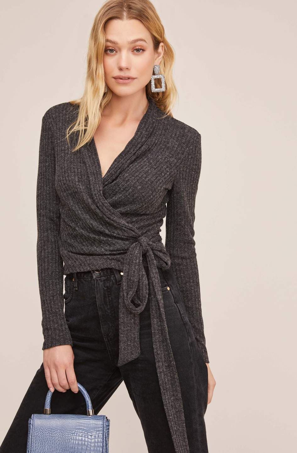 Long best sale wrap sweater